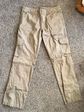 Dickies Khaki Cargo Pants - Slim Utility Design